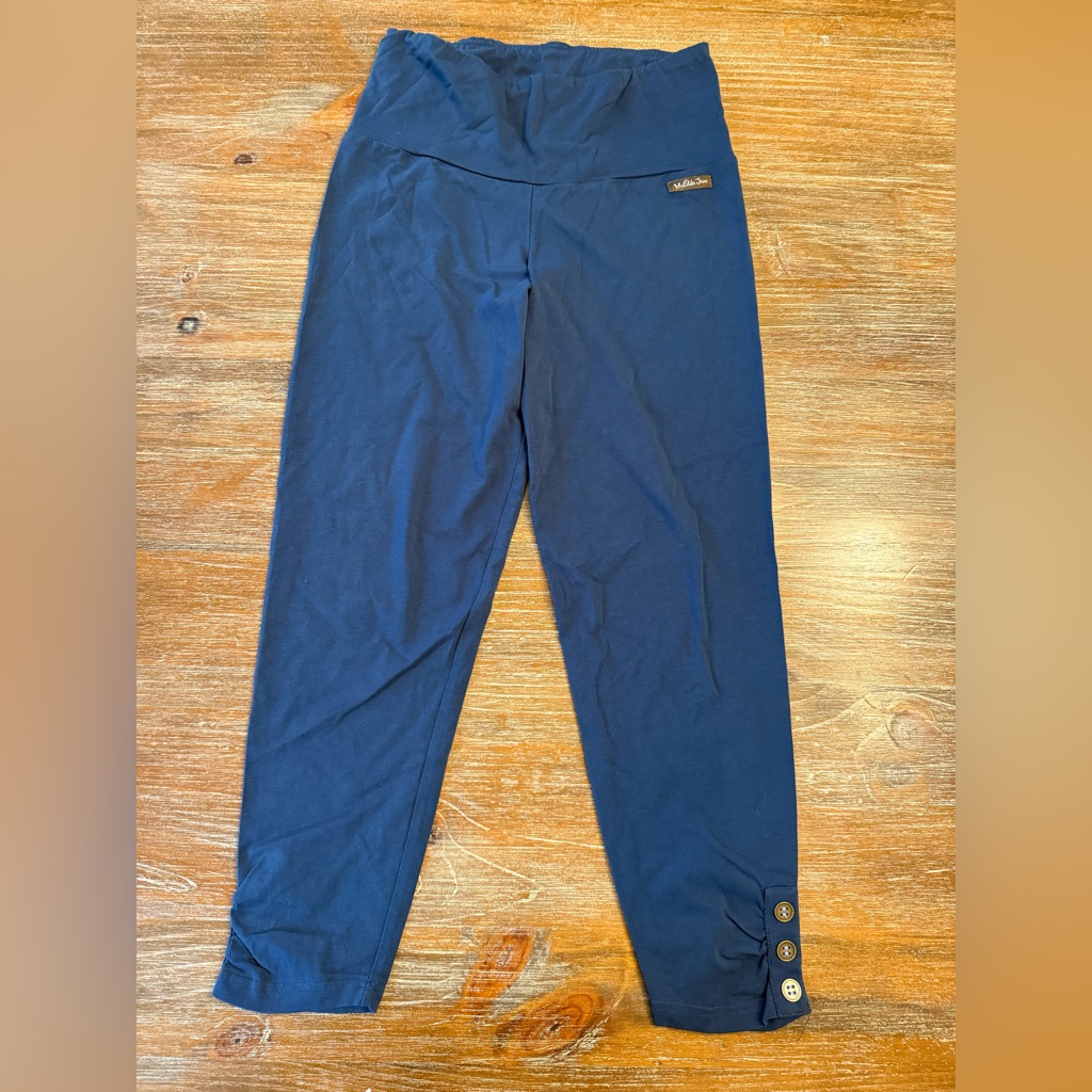 Nwot Matilda Jane Navy Side-Button Leggings, Medium